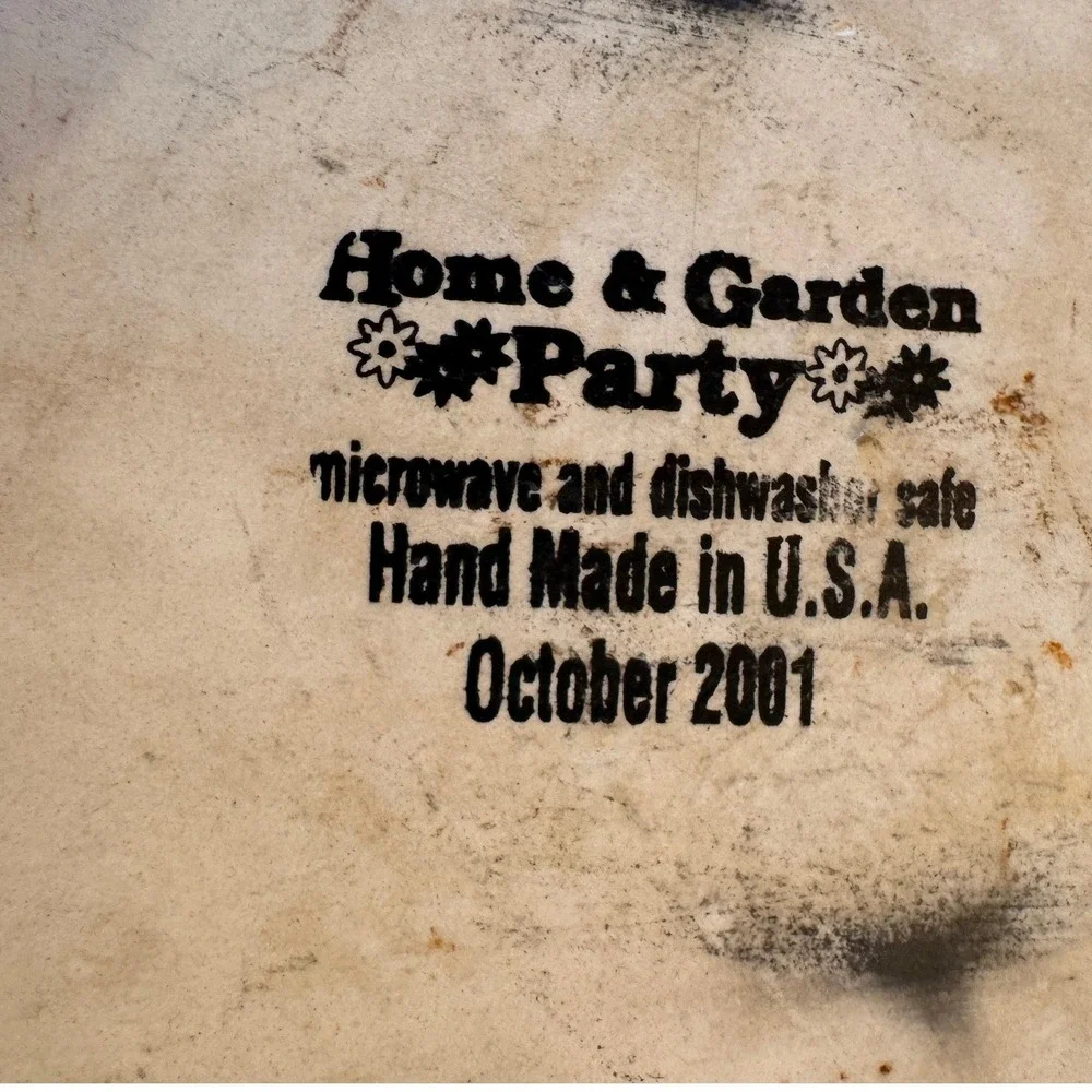Home & Garden Party Sunflower Bumblebee‎ Oval Serving Platter USA 2001 13